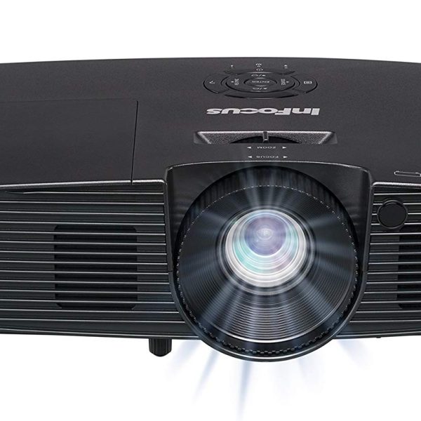 New InFocus IN112XA Projector, DLP SVGA 3800 Lumens 3D Ready 2HDMI with Speakers